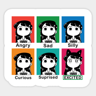 Komi-san Mood Sticker